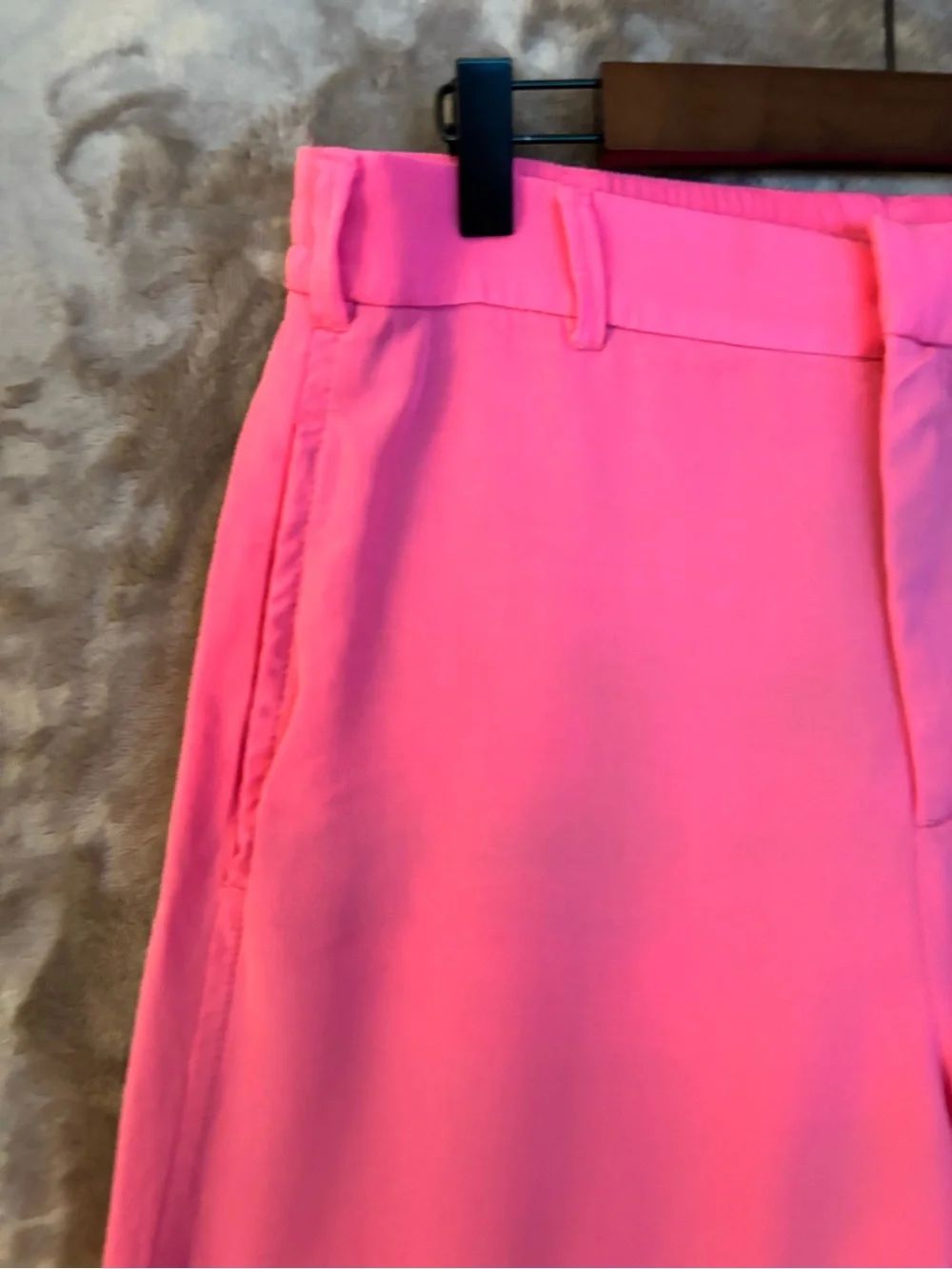 Zara Hot Pink Wide-Leg Trousers